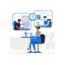 Online meeting icon